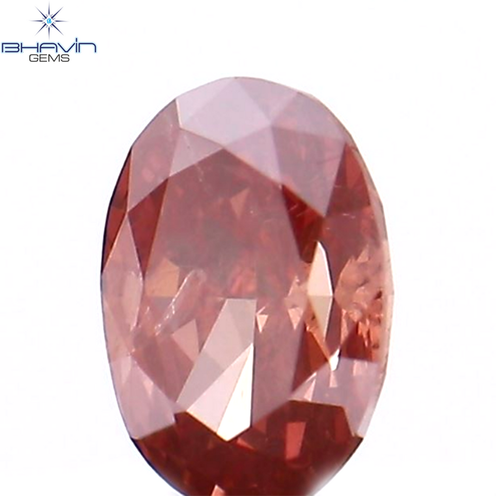 0.19 CT Oval Shape Natural Loose Diamond Pink Color SI1 Clarity (4.16 MM)