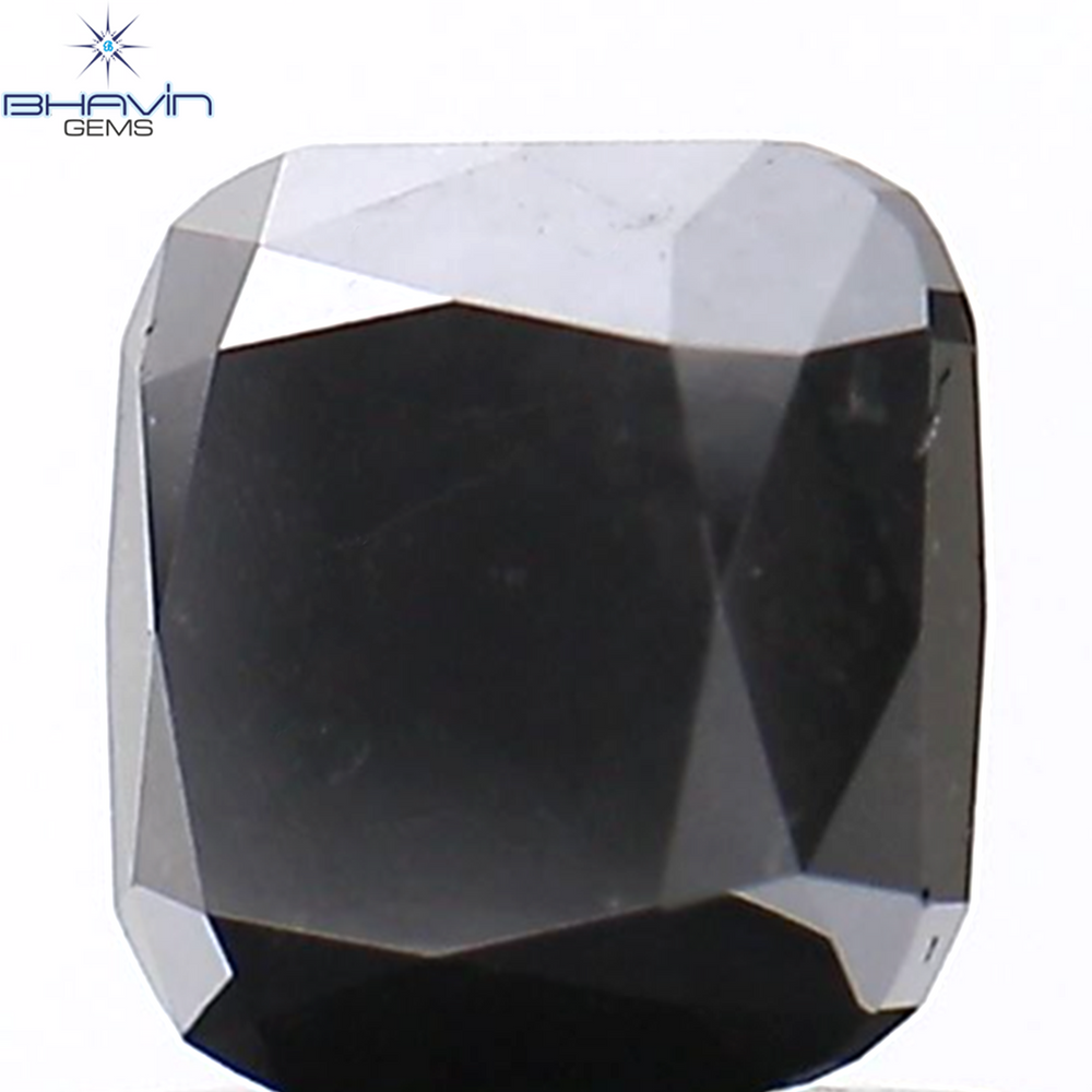 1.09 CT Cushion Diamond Natural Diamond Black Diamond Clarity Opaque (5.44 MM)