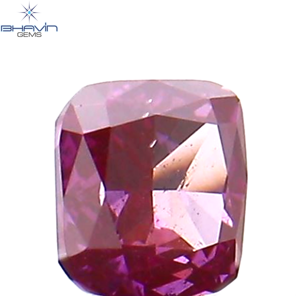 0.07 CT Natural Cushion Diamond Enhanced Pink Color Clarity VS2 (2.36 MM)