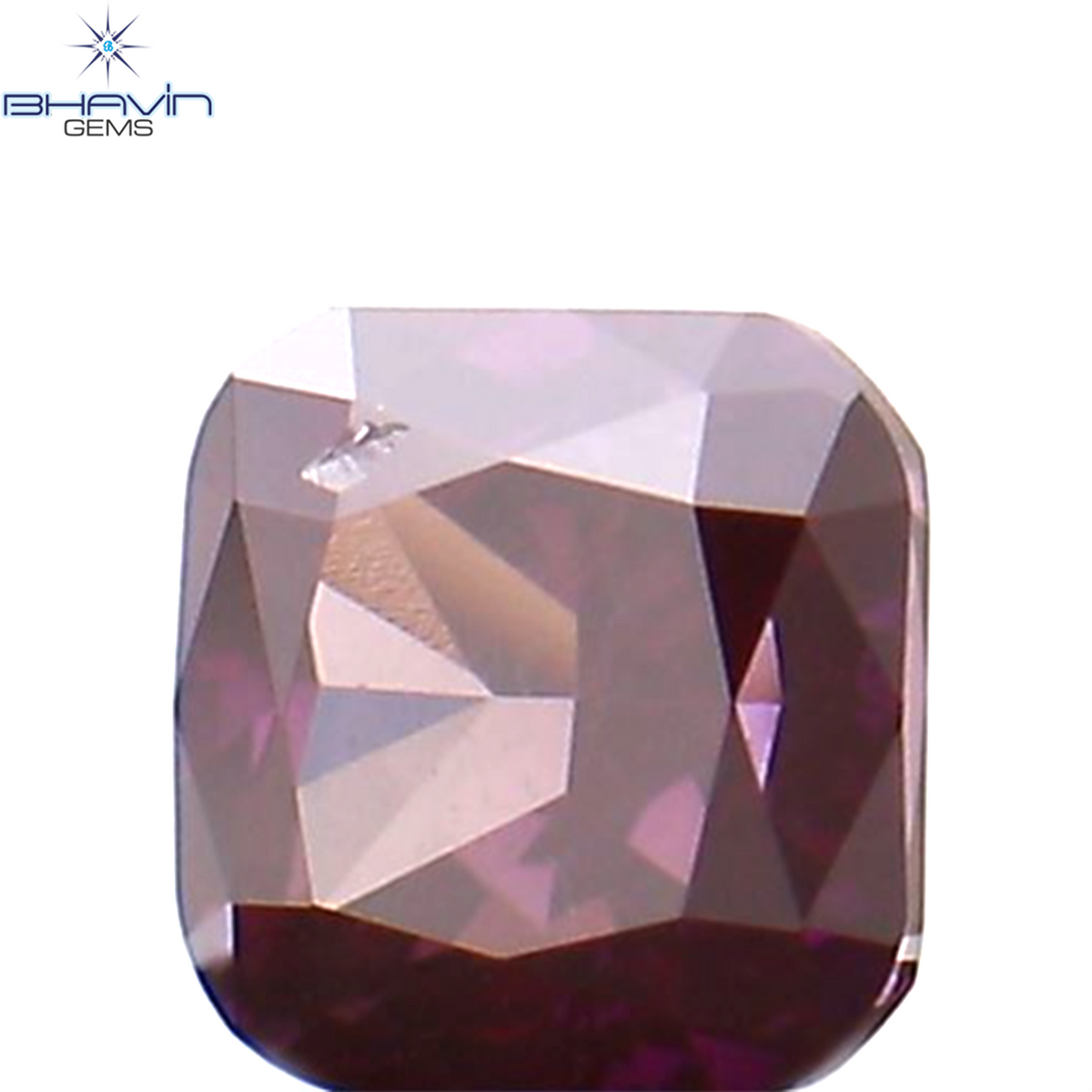 0.12 CT クッション シェイプ ナチュラル ルース ダイヤモンド 強化ピンク色 VS2 クラリティ (2.64 MM)