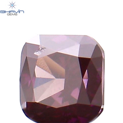 0.12 CT Cushion Shape Natural Loose Diamond Enhanced Pink Color VS2 Clarity (2.64 MM)