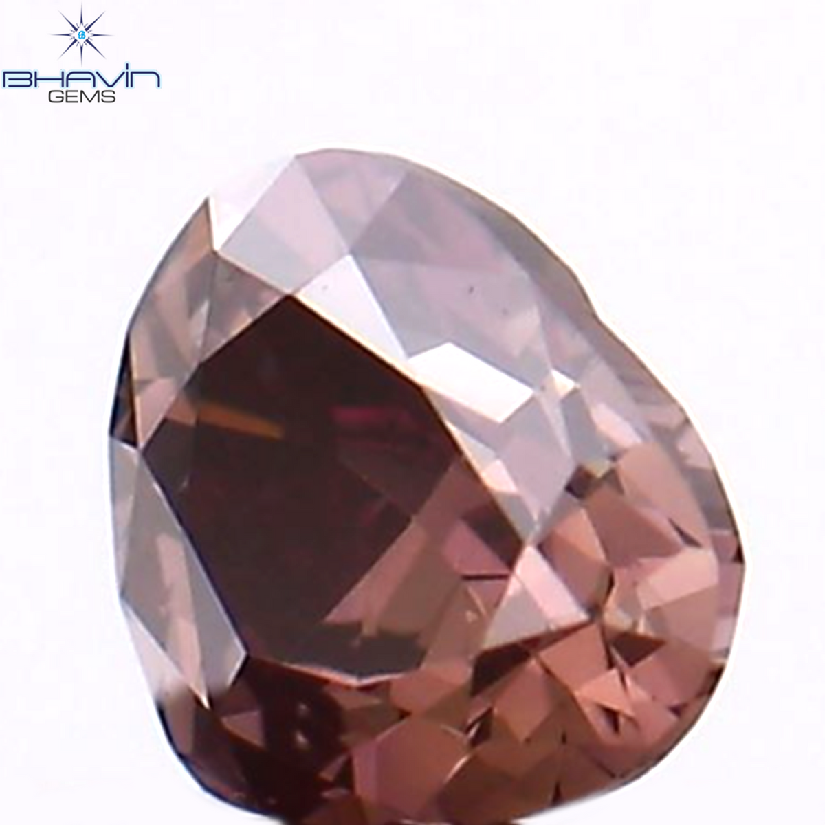 0.08 CT Natural Heart Diamond Enhanced Pink Color Clarity VS1 (2.78 MM)