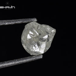 0.74 CT Rough Shape Natural Loose Diamond White Color I2 Clarity (5.05 MM)