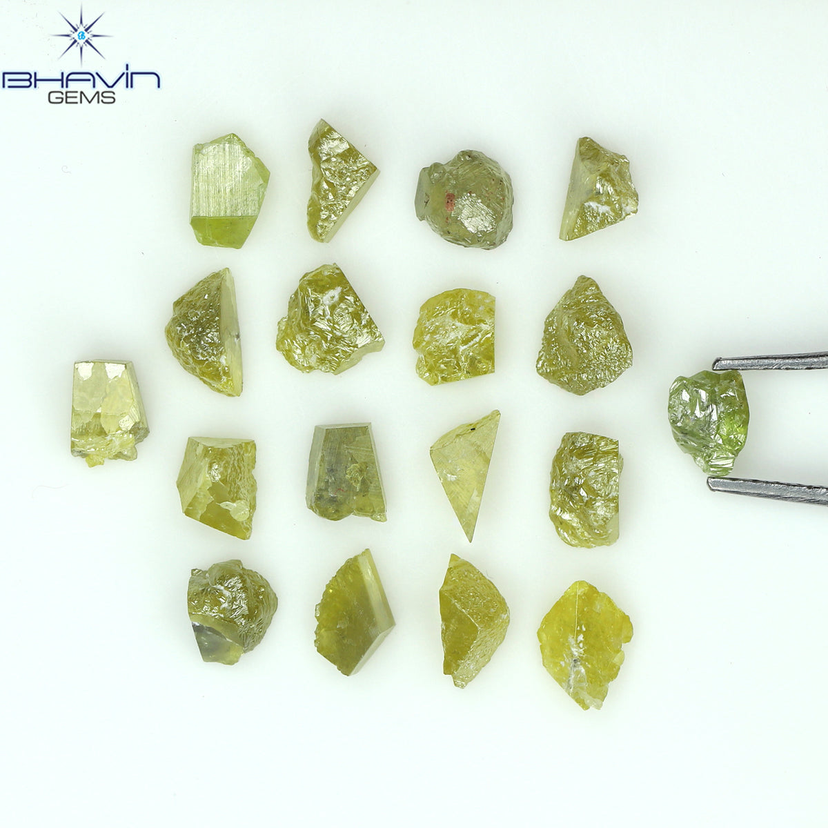 4.87 CT/18 ピース ミックス カラー イエロー ダイヤモンド ナチュラル ルース ダイヤモンド I3 クラリティ (3.64 MM)