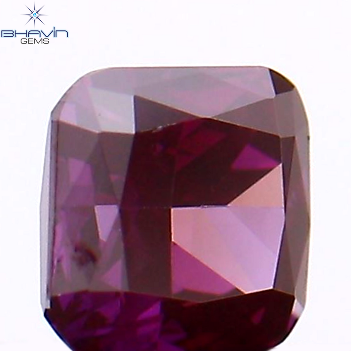0.17 CT Natural Cushion Diamond Enhanced Pink Color Clarity SI1 (3.17 MM)