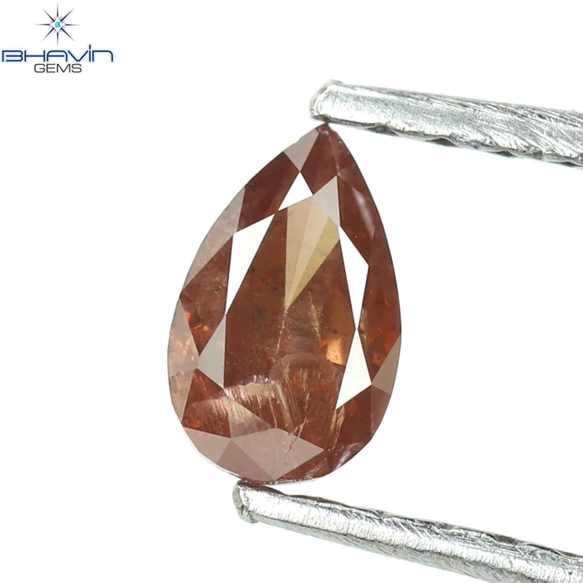 0.25 CT Natural Pear Diamond Enhanced Pink Color Clarity I1 (5.15 MM)