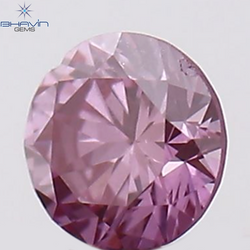 0.04 CT Round Shape Natural Diamond Pink Color VS2 Clarity (2.26 MM)