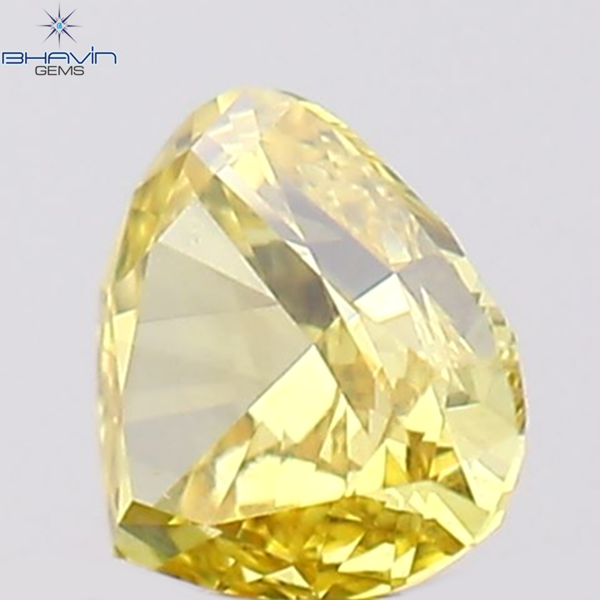 0.07 CT Natural Heart Diamond Yellow Color Clarity VS2 (2.92 MM)
