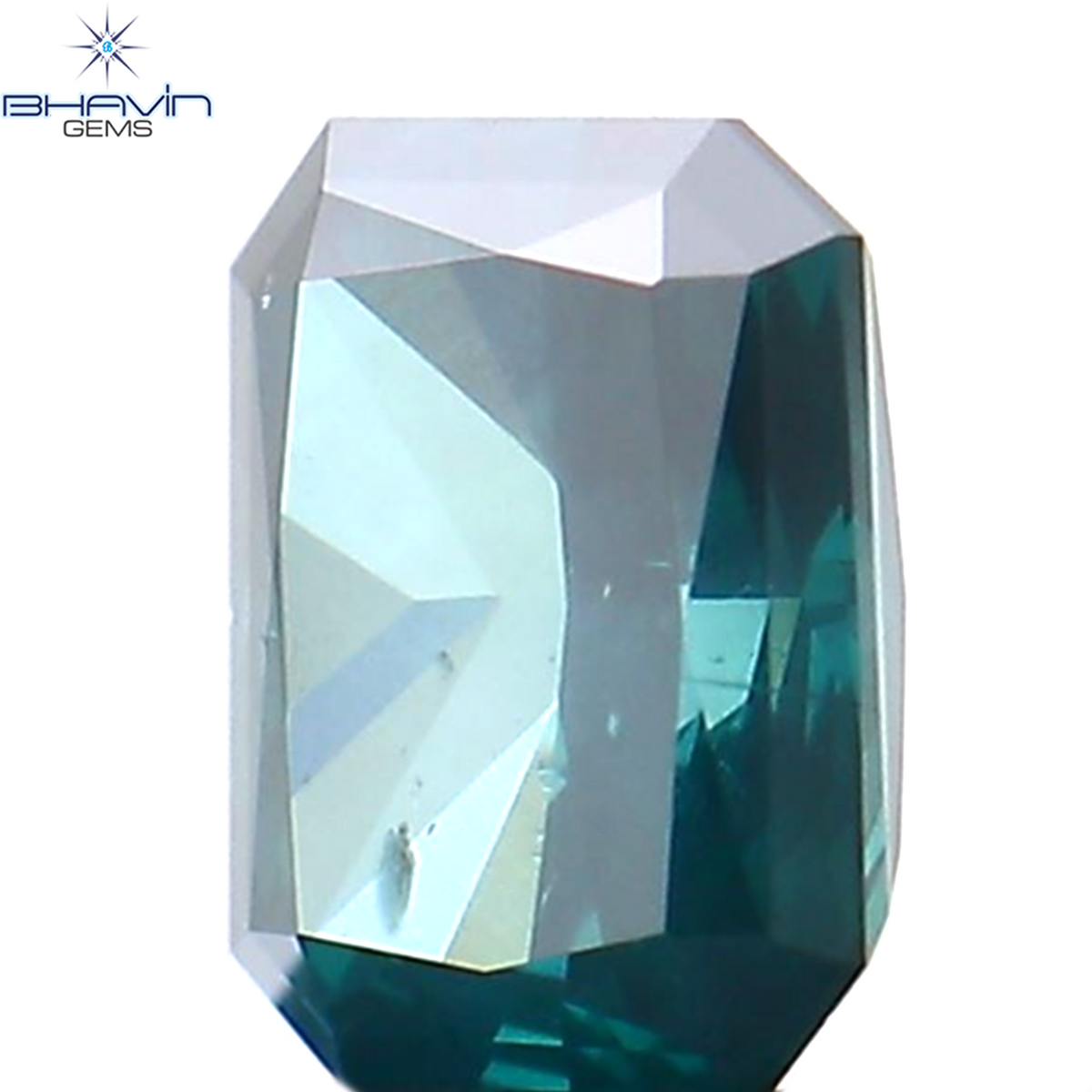 0.28 CT Natural Radiant Diamond Enhanced Blue Color Clarity SI1 (4.27 MM)