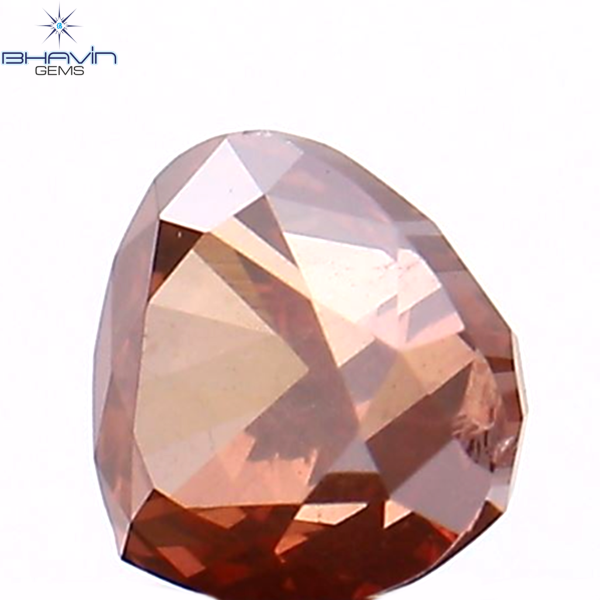 0.25 CT ハート シェイプ エンハンスト ピンク カラー ナチュラル ルース ダイヤモンド SI1 クラリティ (3.74 MM)