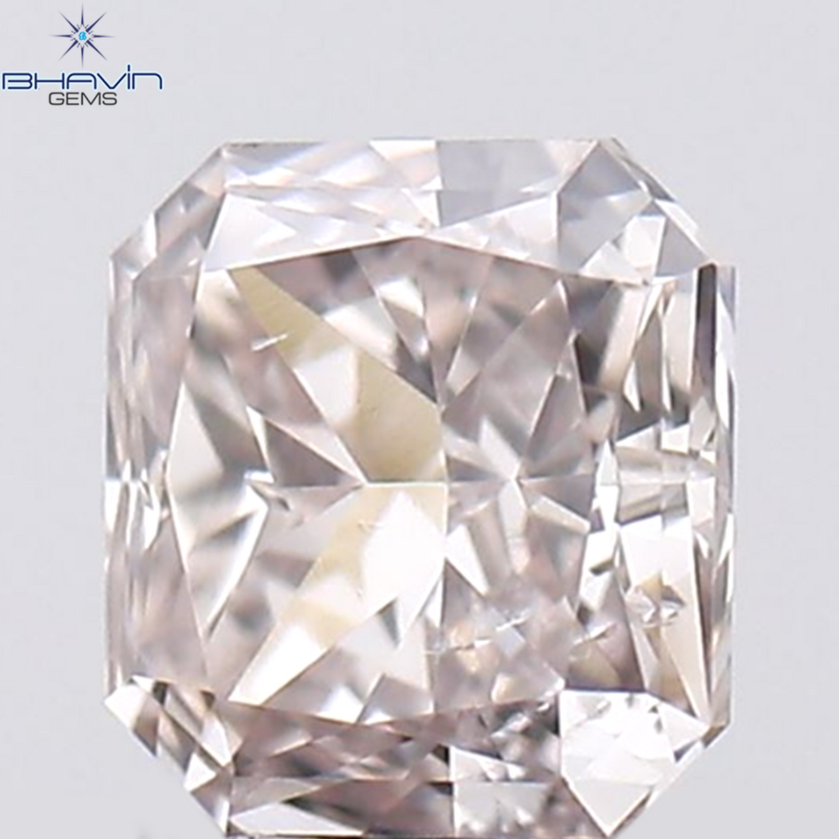 0.15 CT Natural Radiant Diamond Pink Color Clarity VS2 (3.10 MM)