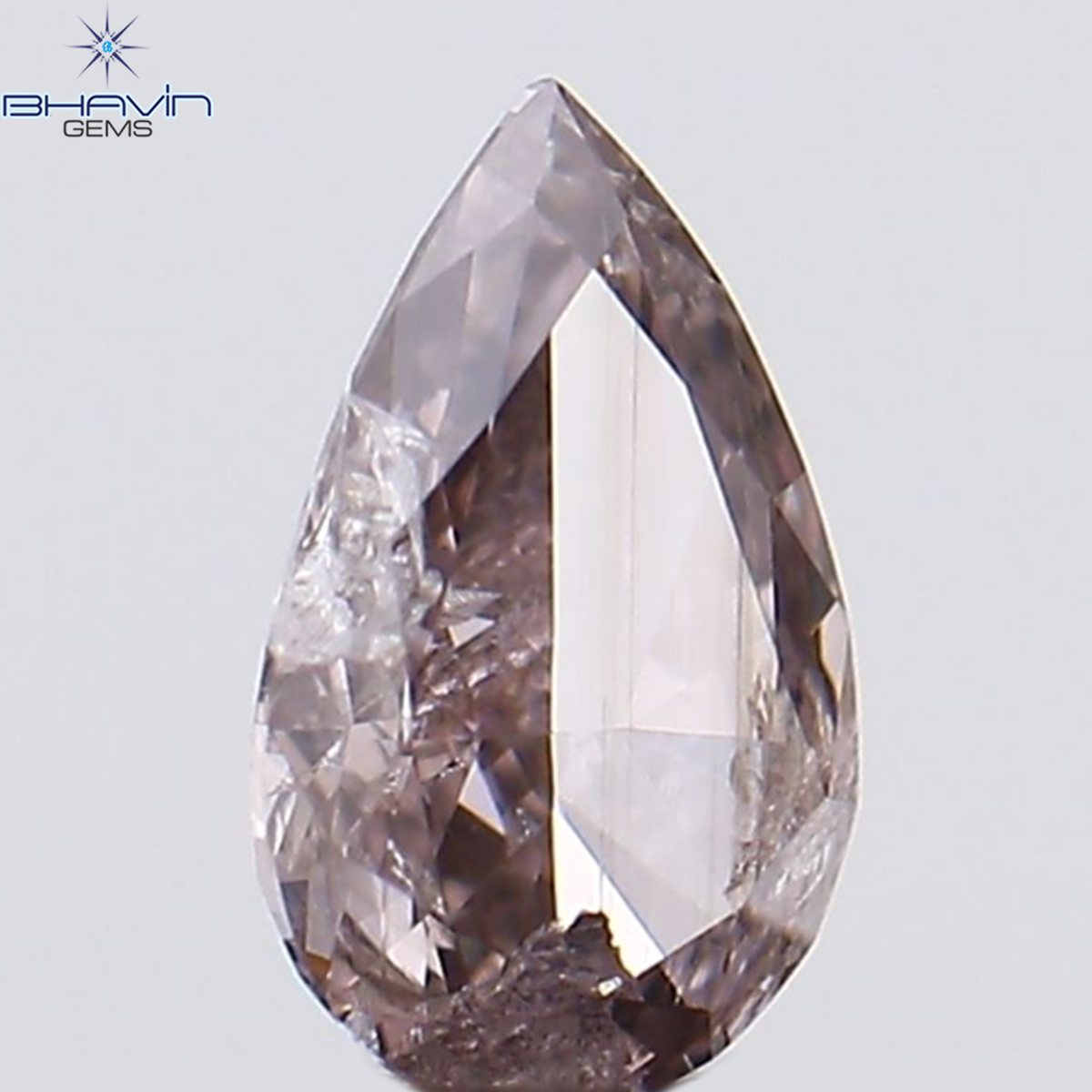 0.12 CT ペアシェイプ ナチュラル ダイヤモンド ピンク色 SI2 クラリティ (3.99 MM)