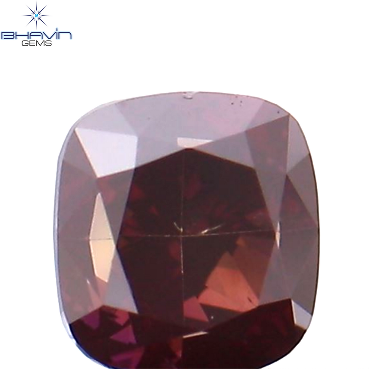 0.27 CT クッション シェイプ ナチュラル ルース ダイヤモンド 強化ピンク色 VS2 クラリティ (3.51 MM)