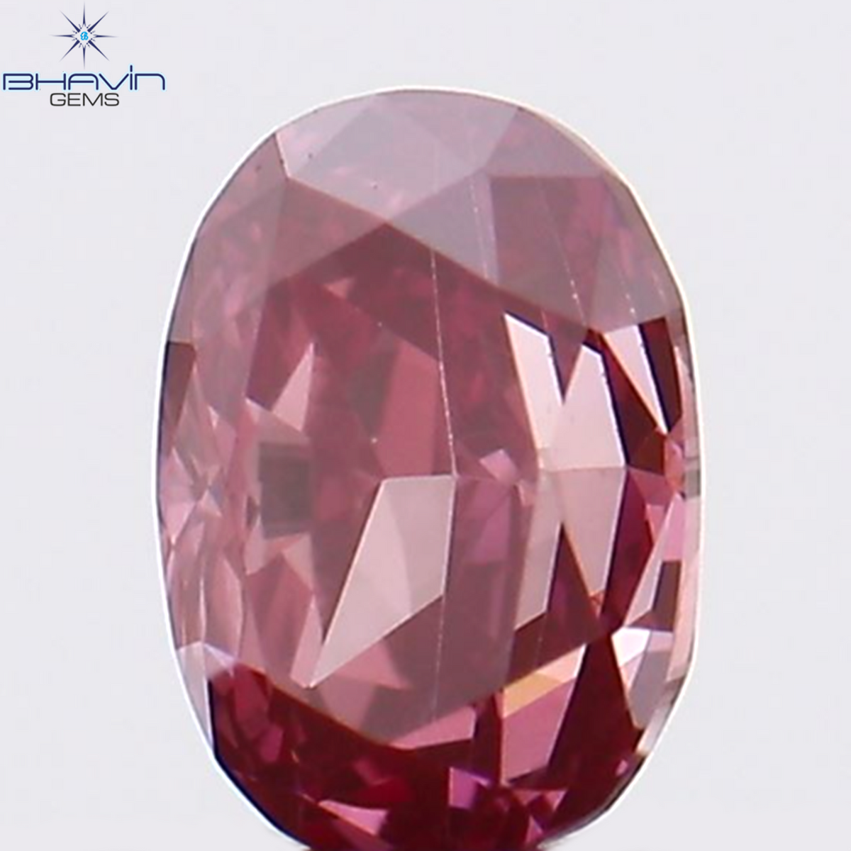 0.17 CT Natural Oval Diamond Enhanced Pink Color Clarity VS1 (3.75 MM)