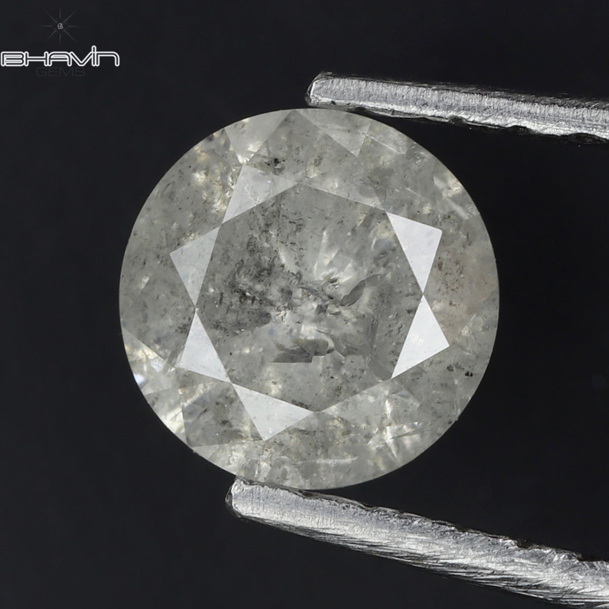 0.58 CT ラウンド シェイプ ナチュラル ダイヤモンド ホワイト カラー I3 クラリティ (5.30 MM)