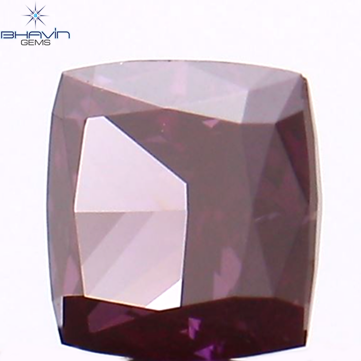 0.13 CT クッション シェイプ ナチュラル ルース ダイヤモンド ピンク色 VS1 クラリティ (2.89 MM)