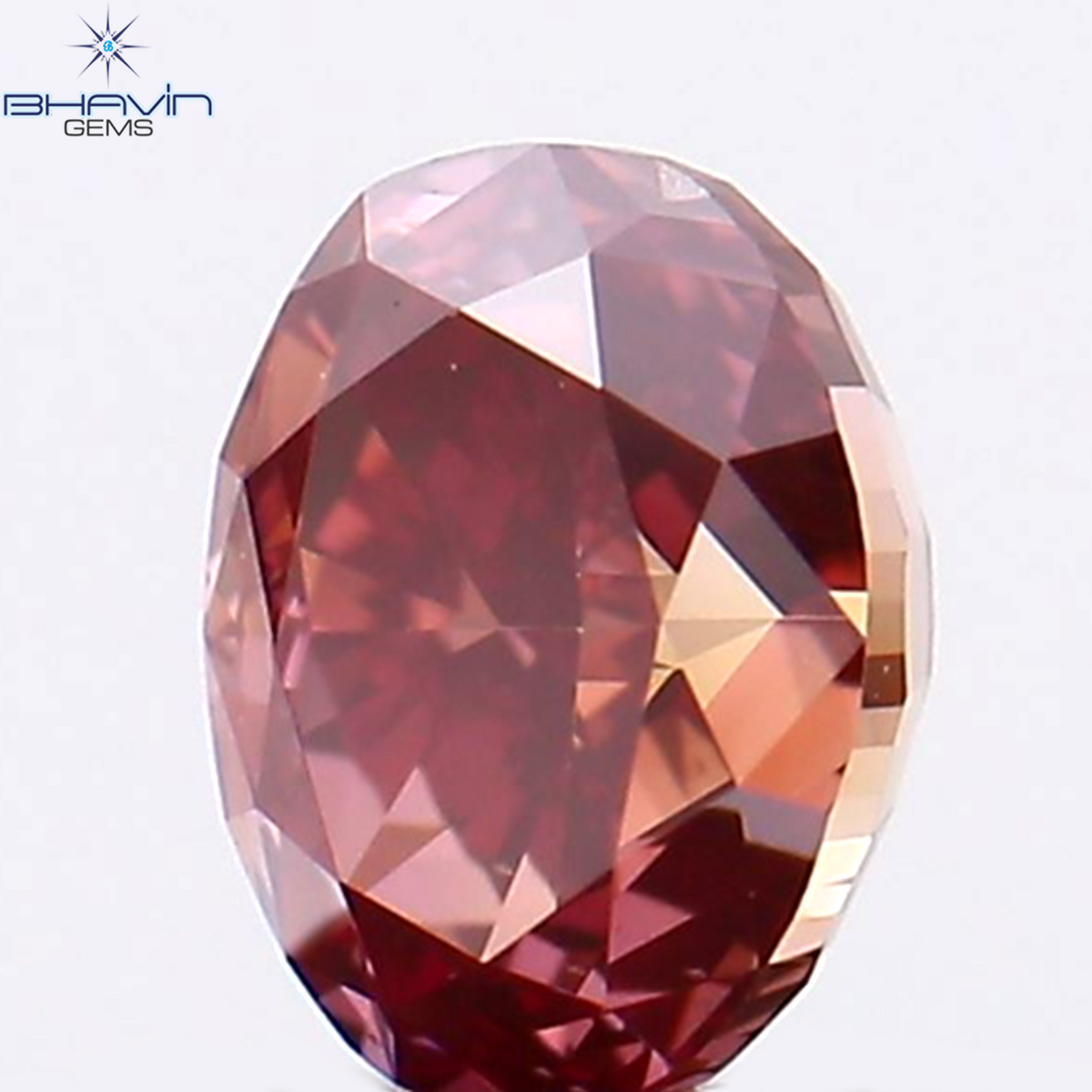 0.30 CT Natural Oval Diamond Enhanced Pink Color Clarity VS1 (4.10 MM)
