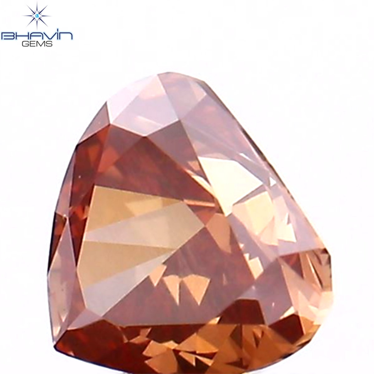0.28 CT ハートシェイプ エンハンスト ピンク カラー ナチュラル ルース ダイヤモンド VS2 クラリティ (4.15 MM)