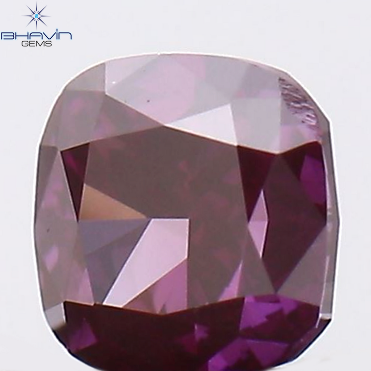 0.19 CT Natural Cushion Diamond Enhanced Pink Color Clarity VS1 (3.08 MM)