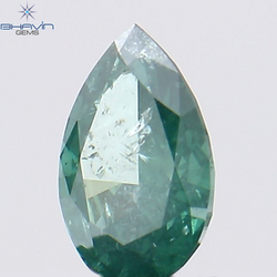 0.18 ペアシェイプ ナチュラル ダイヤモンド ブルー カラー I1 クラリティ (4.56 MM)