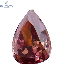 0.13 CT Pear Shape Natural Diamond Pink Color VS1 Clarity (3.60 MM)