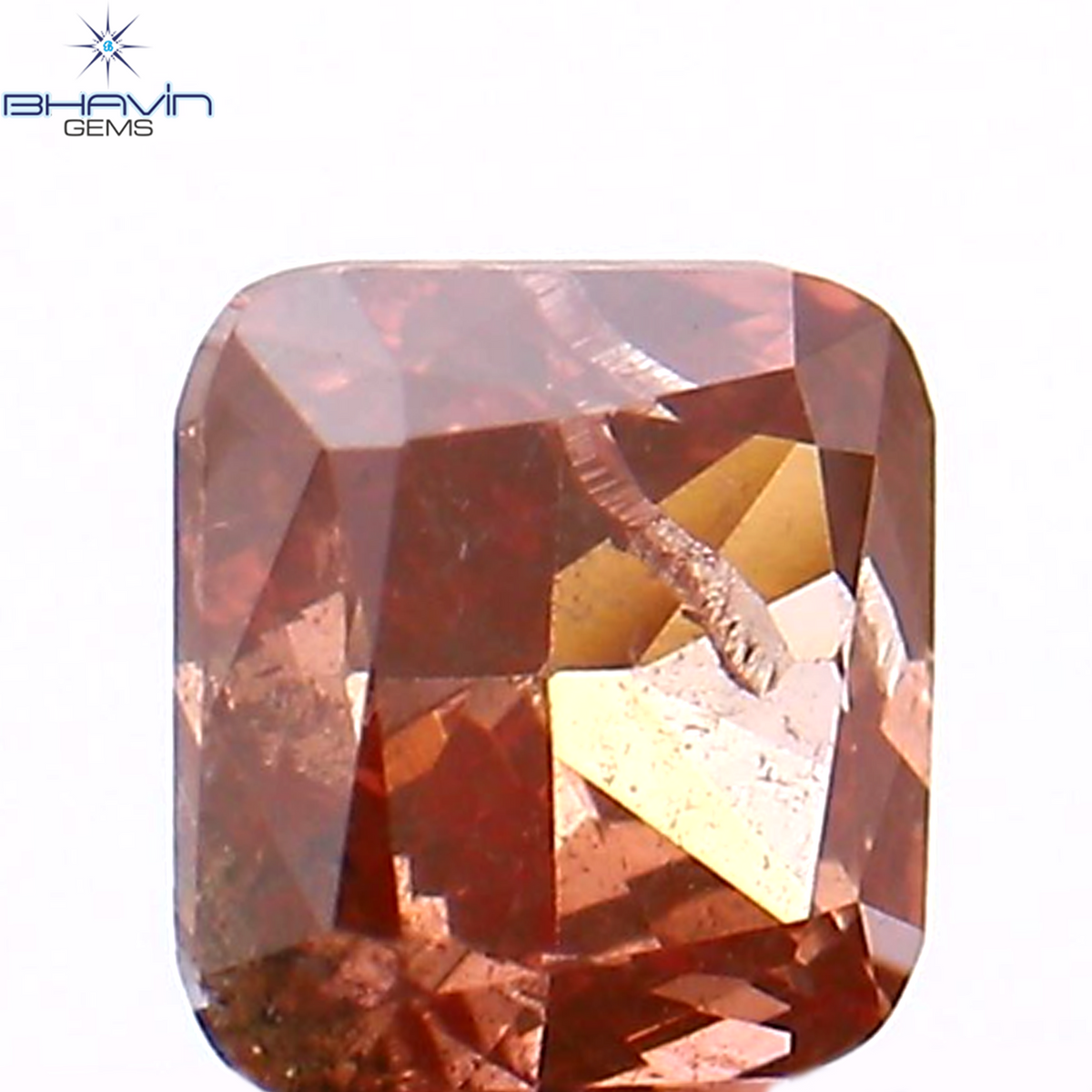 0.18 CT クッション シェイプ ナチュラル ルース ダイヤモンド エンハンスト ピンク カラー SI2 クラリティ (3.38 MM)