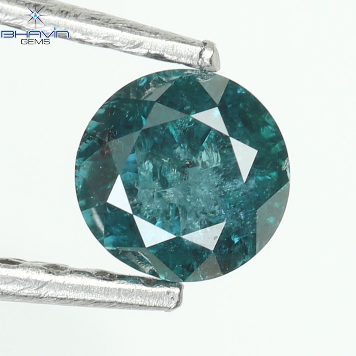 0.25 CT Natural Round Diamond Enhanced Blue Color Clarity I3 (3.94 MM)