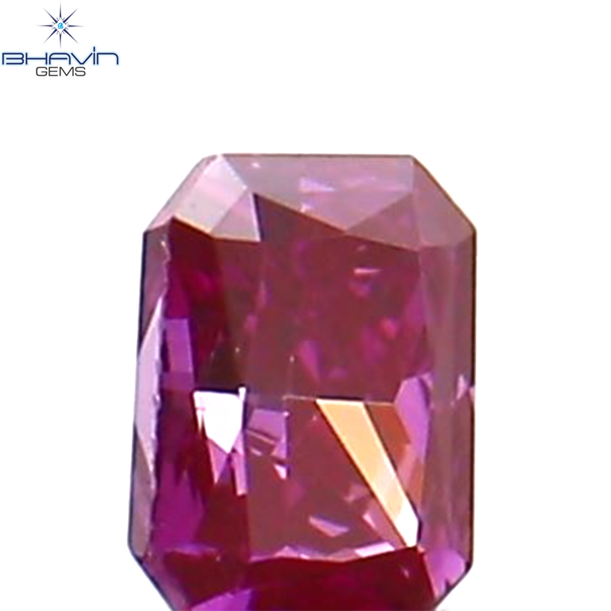 0.04 CT Natural Radiant Diamond Enhanced Pink Color Clarity VS1 (2.24 MM)