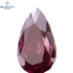 0.31 CT Pear Shape Natural Diamond Pink Color VS2 Clarity (5.31 MM)