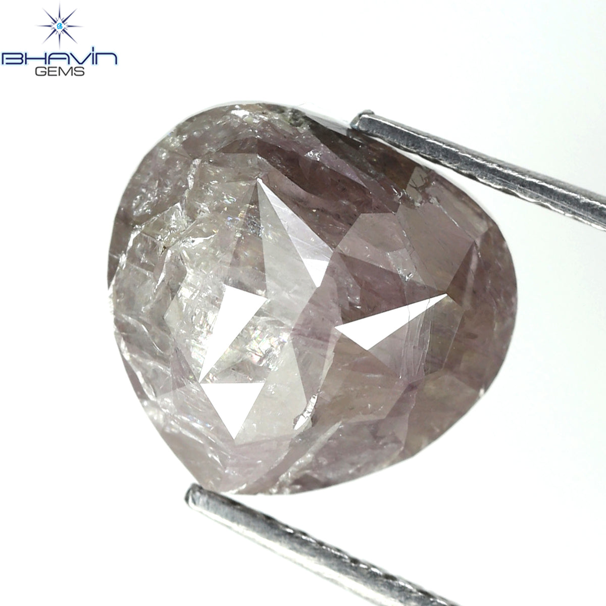 3.84 CT Natural Heart Diamond Pink Color Clarity I3 (9.63 MM)