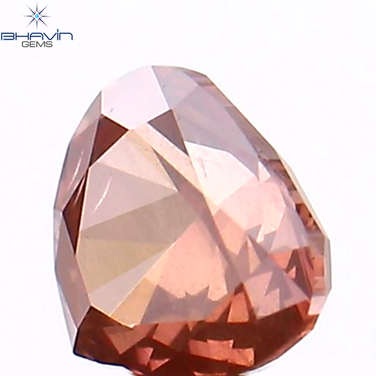 0.19 CT Natural Heart Diamond Enhanced Pink Color Clarity VS2 (3.68 MM)