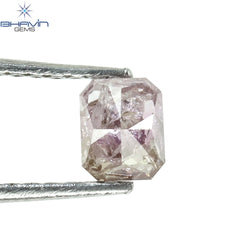 0.46 CT Radiant Shape Natural Diamond Pink Color I3 Clarity (4.67 MM)