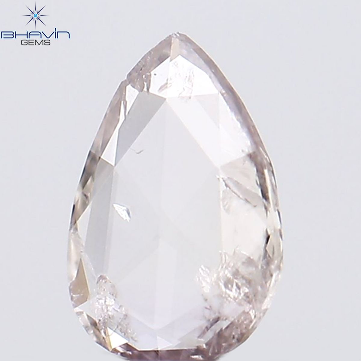 0.12 CT ペアシェイプ ナチュラル ダイヤモンド ピンク色 SI2 クラリティ (3.99 MM)