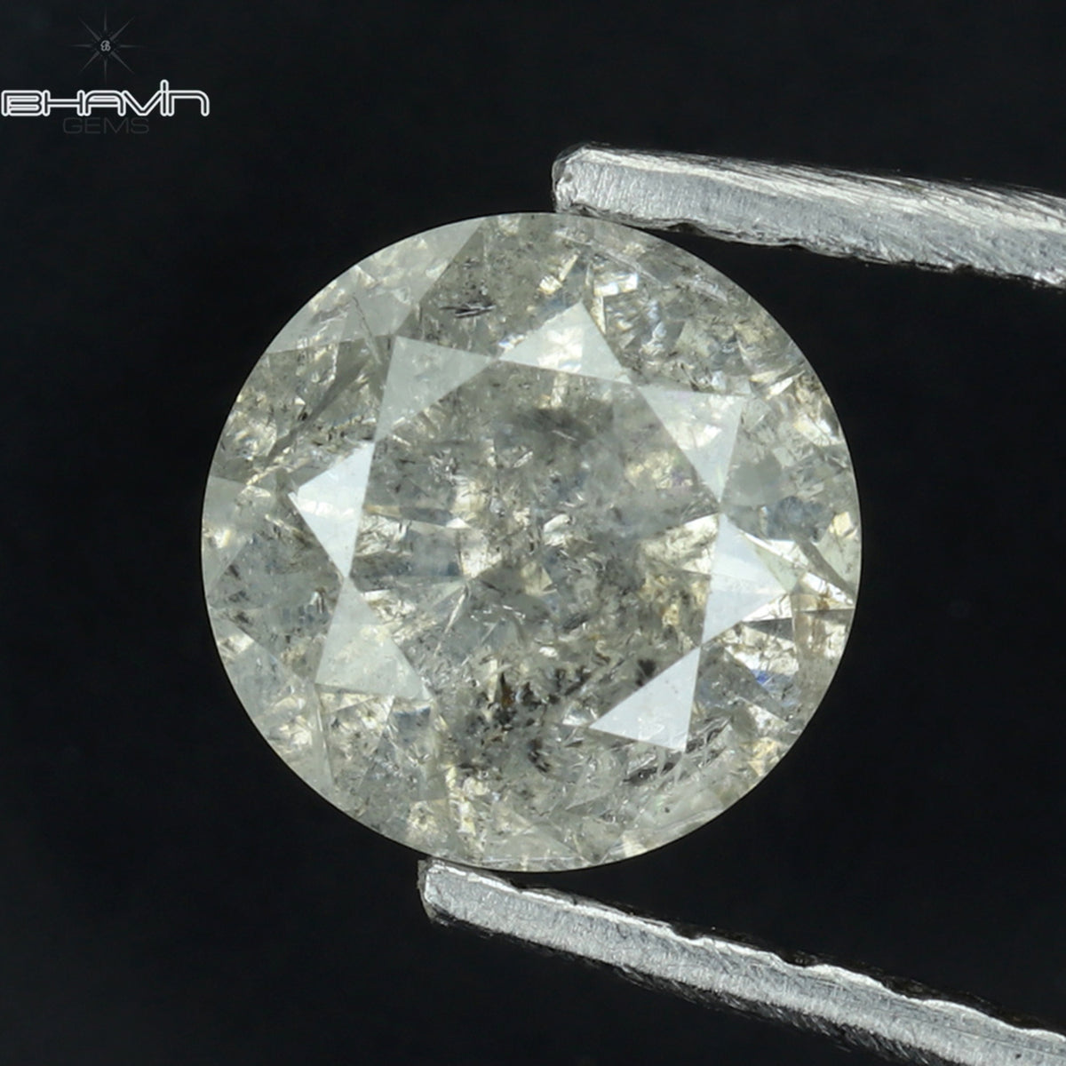 0.53 CT ラウンド シェイプ ナチュラル ルース ダイヤモンド ホワイト カラー I3 クラリティ (5.18 MM)