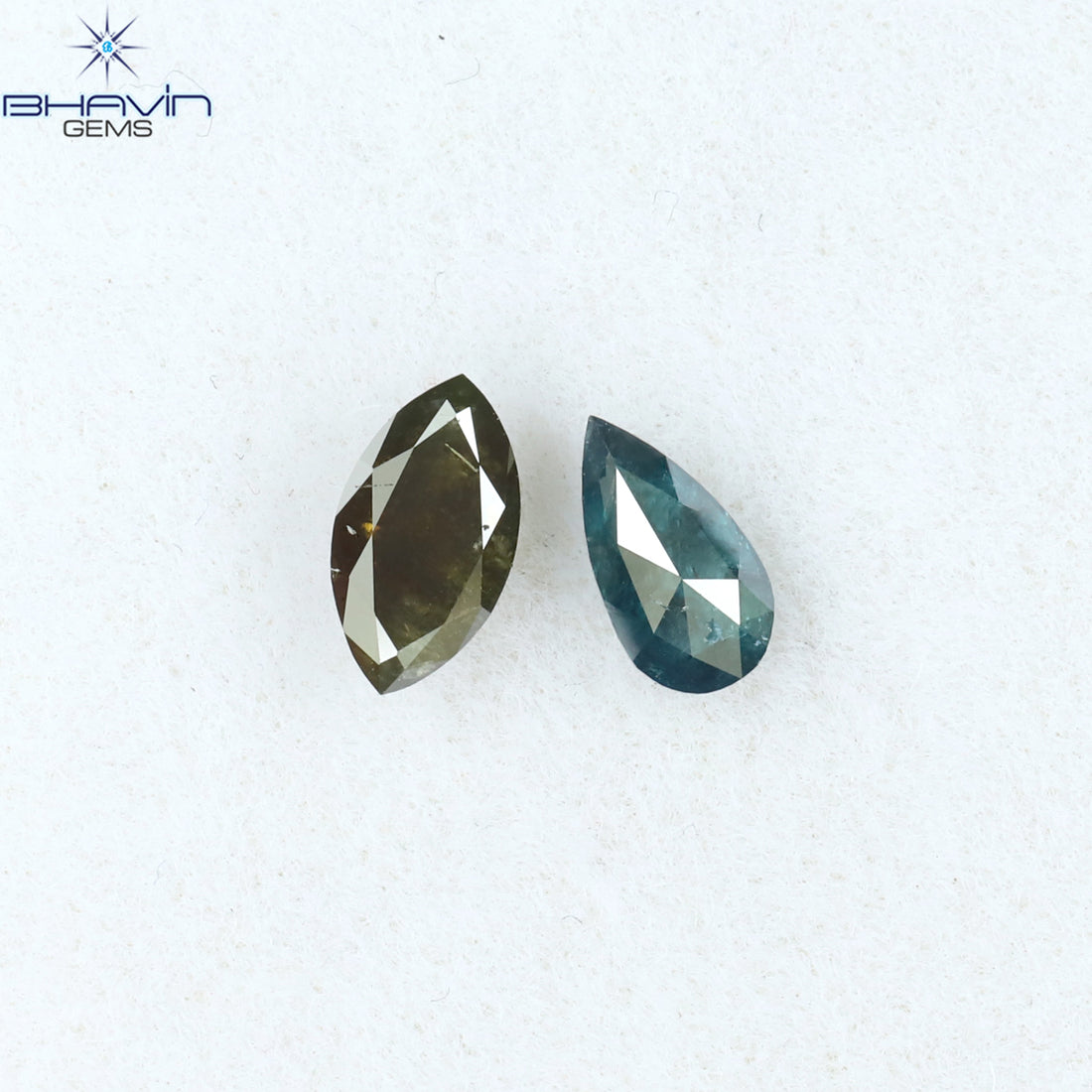 0.29 CT/14 PCS ミックス ダイヤモンド 天然ダイヤモンド ブルー ダイヤモンド SI クラリティ (2.35 MM)