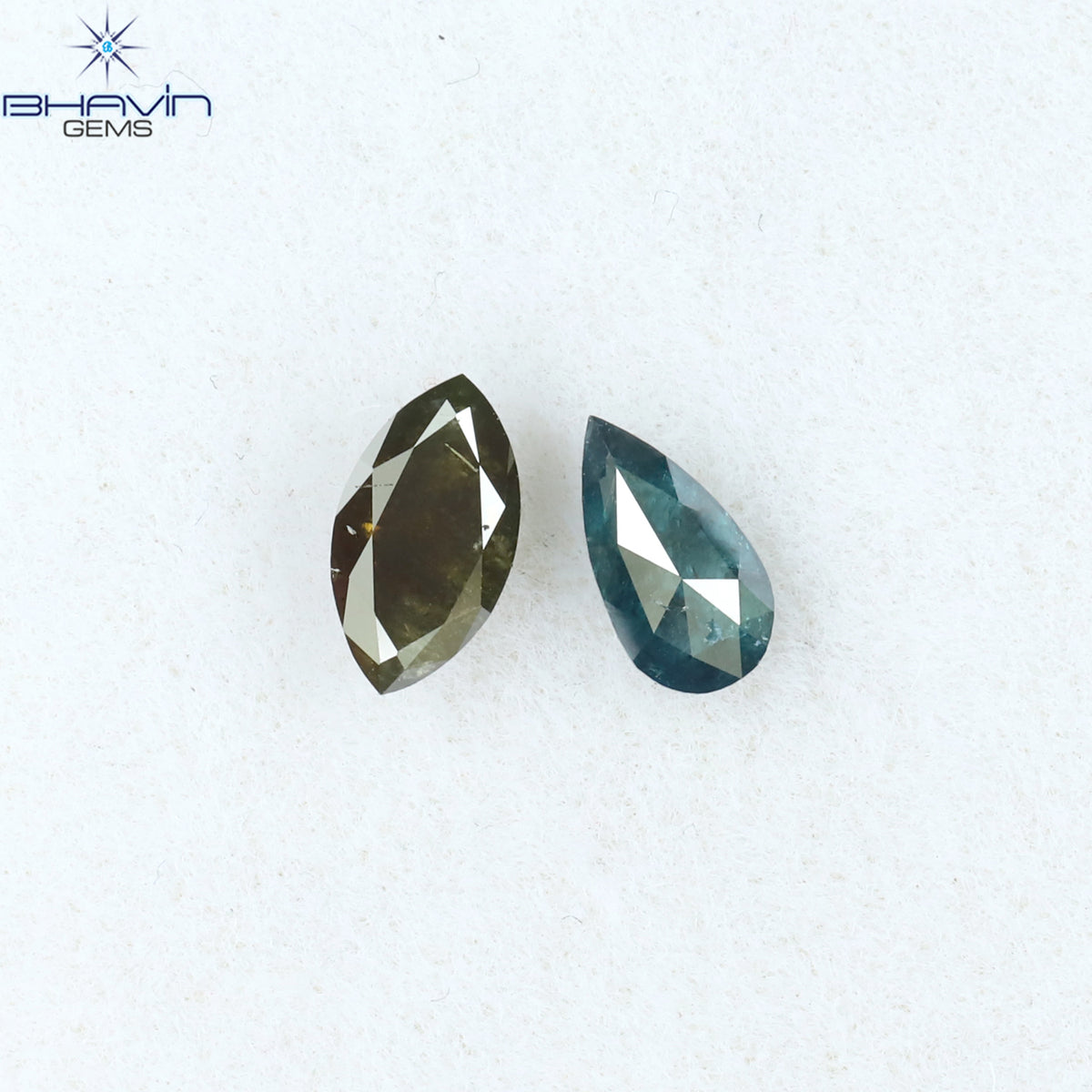 0.29 CT/14 PCS ミックス ダイヤモンド 天然ダイヤモンド ブルー ダイヤモンド SI クラリティ (2.35 MM)