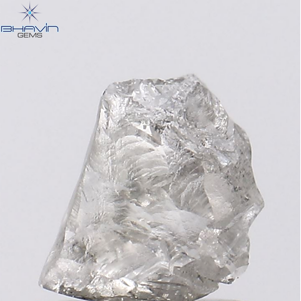 0.78 CT ラフシェイプ ナチュラル ルース ダイヤモンド グレー色 SI1 クラリティ (6.87 MM)