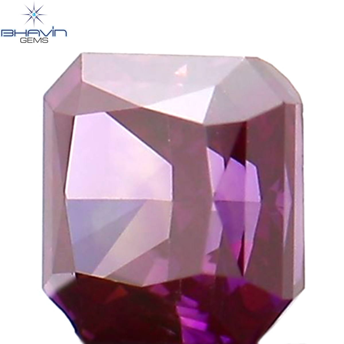 0.22 CT Natural Radiant Diamond Enhanced Pink Color Clarity VS1 (3.18 MM)