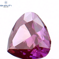 0.15 CT Heart Shape Enhanced Pink Color Natural Loose Diamond VS1 Clarity (3.71 MM)