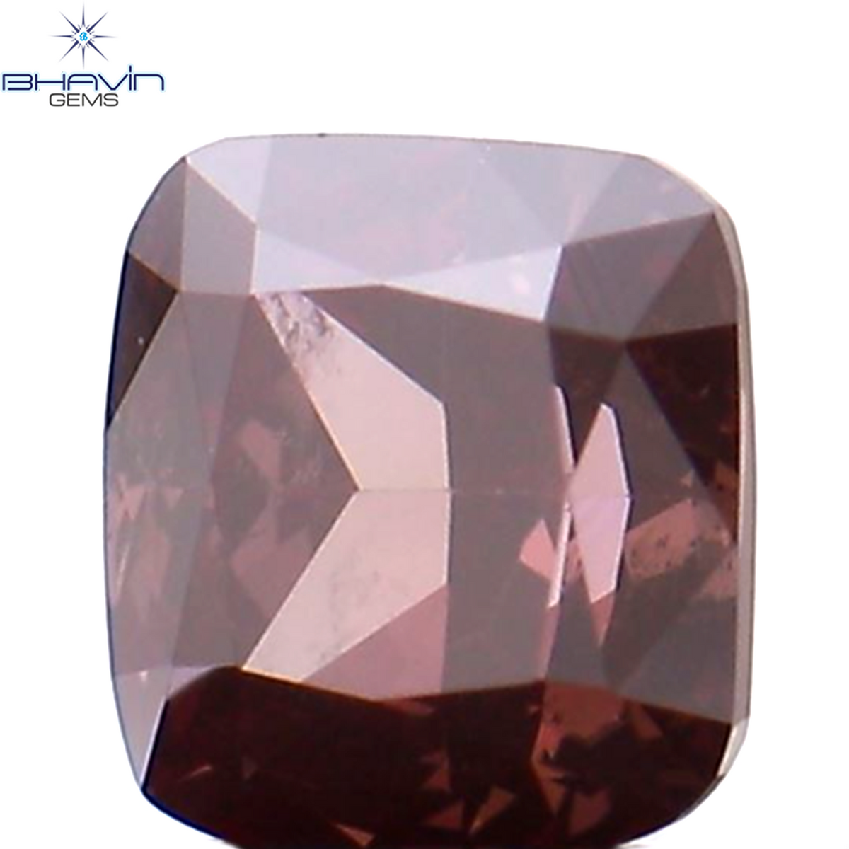 0.28 CT クッション シェイプ ナチュラル ルース ダイヤモンド 強化ピンク色 VS1 クラリティ (3.72 MM)