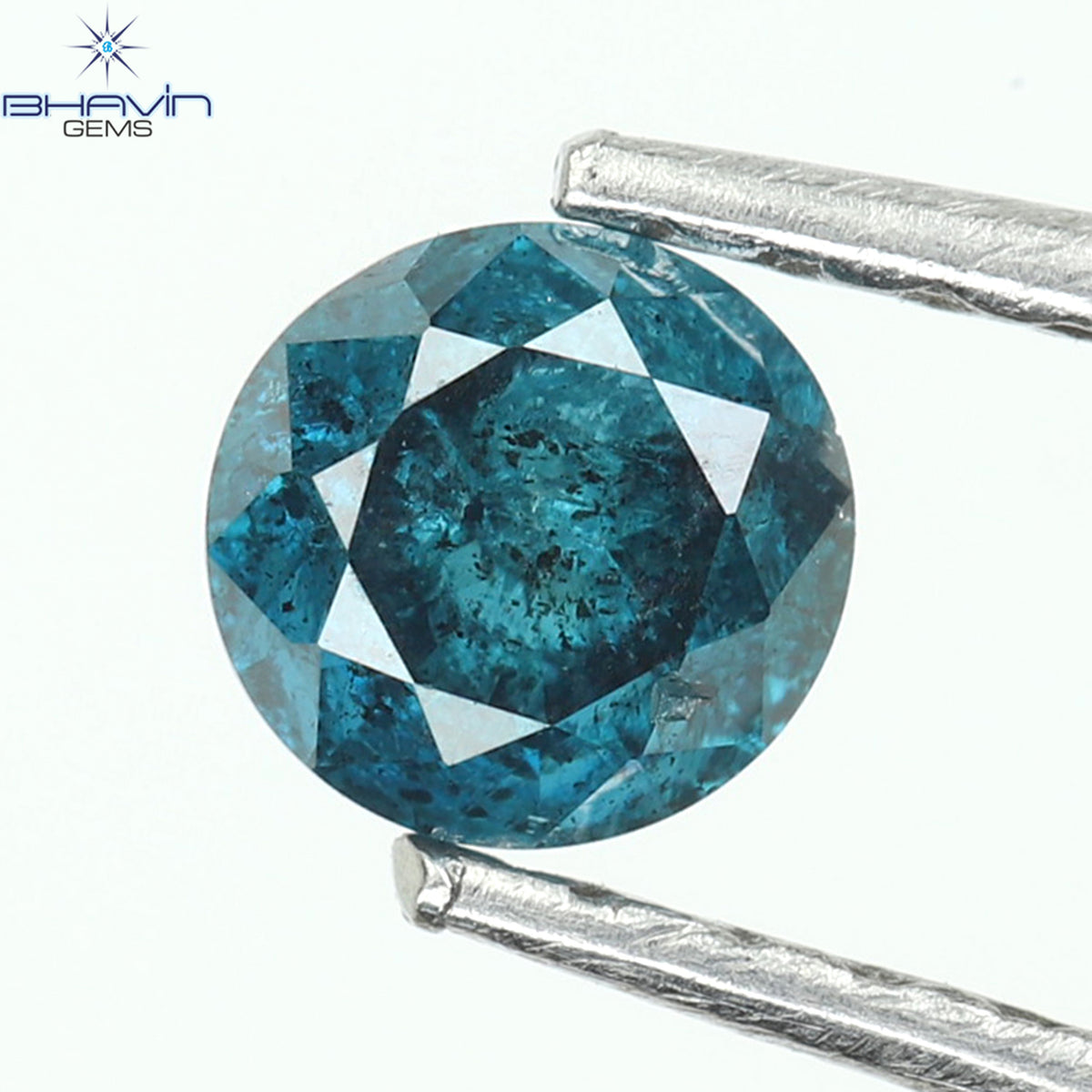 0.25 CT Natural Round Diamond Enhanced Blue Color Clarity I3 (3.79 MM)