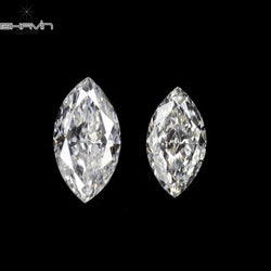 0.16 CT/2 PCS Marquise Shape Natural Diamond White Color VS-SI Clarity (4.24 MM)