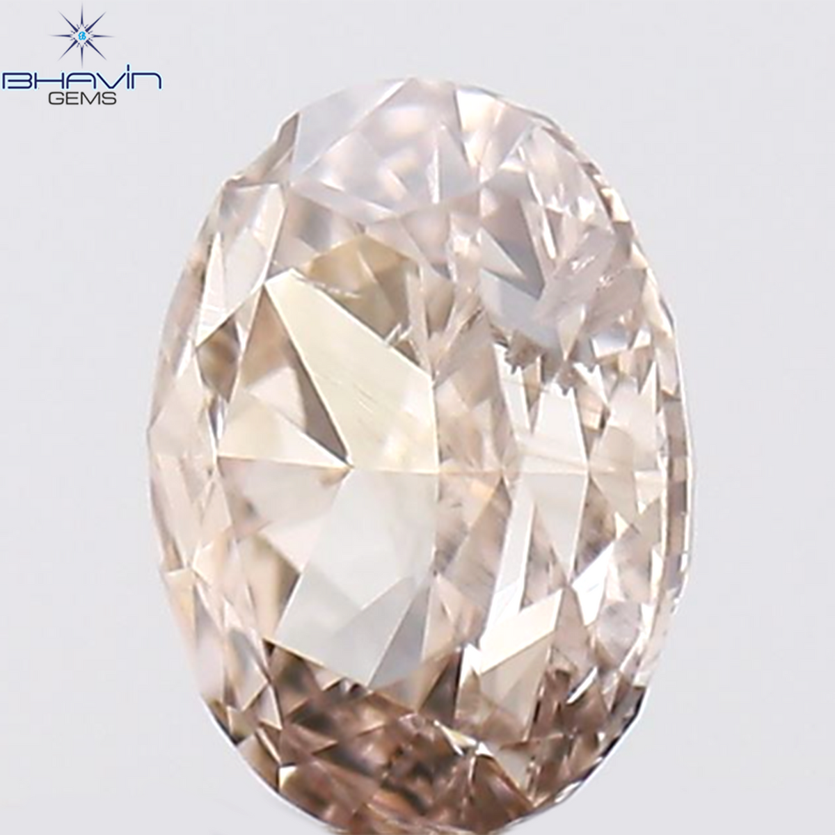 0.22 CT 楕円形 天然ダイヤモンド ピンク色 I1 クラリティ (4.28 MM)