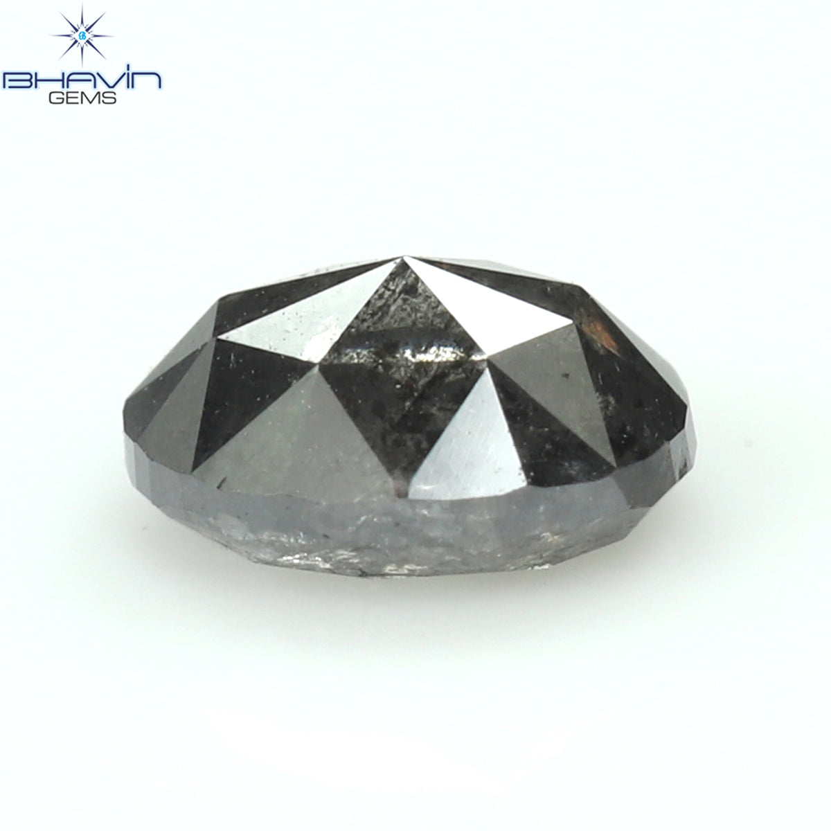 0.36 CT Natural Oval Diamond Salt And Pepper Color Clarity I3 (4.66 MM)