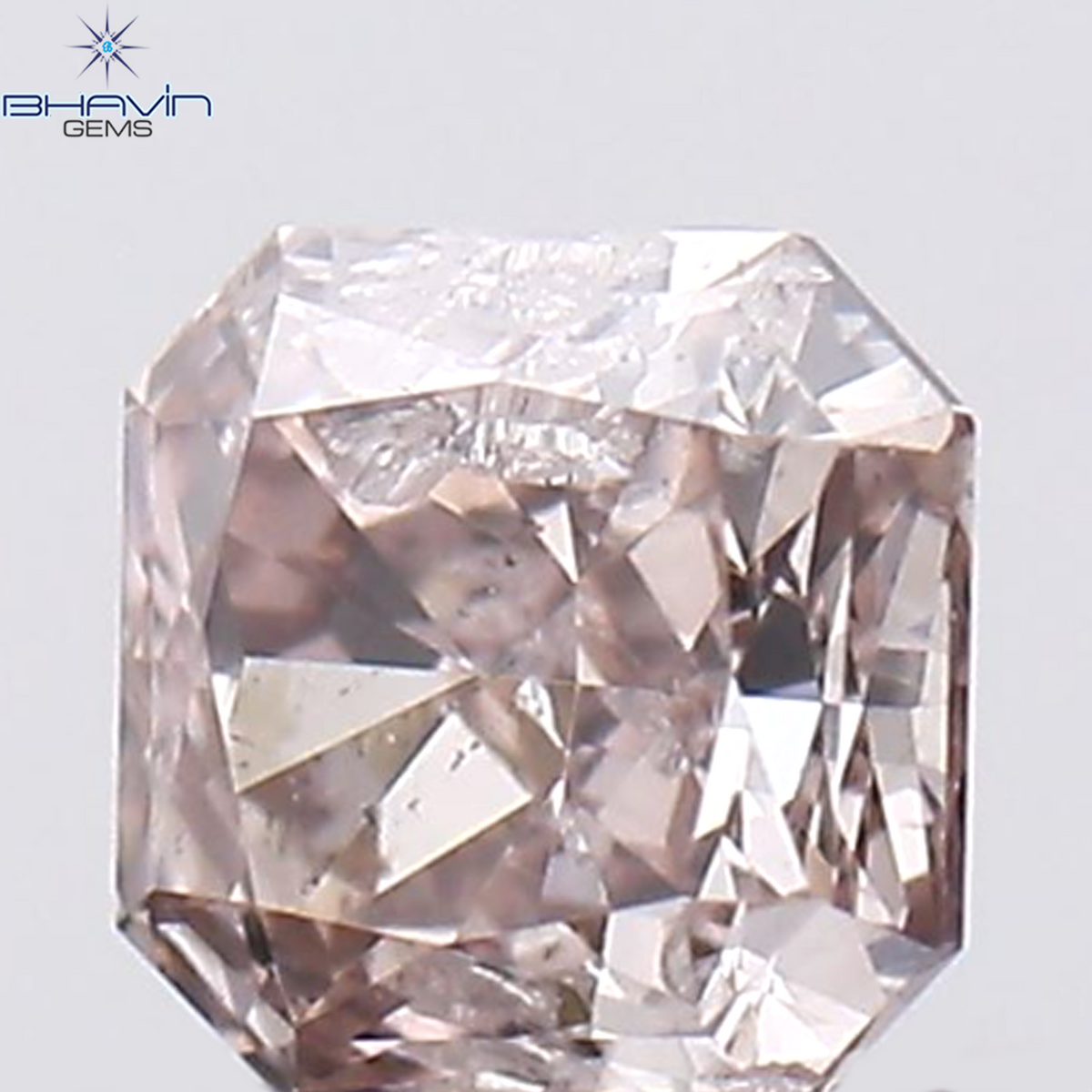 0.11 CT Natural Radiant Diamond Pink Color Clarity SI2 (2.68 MM)