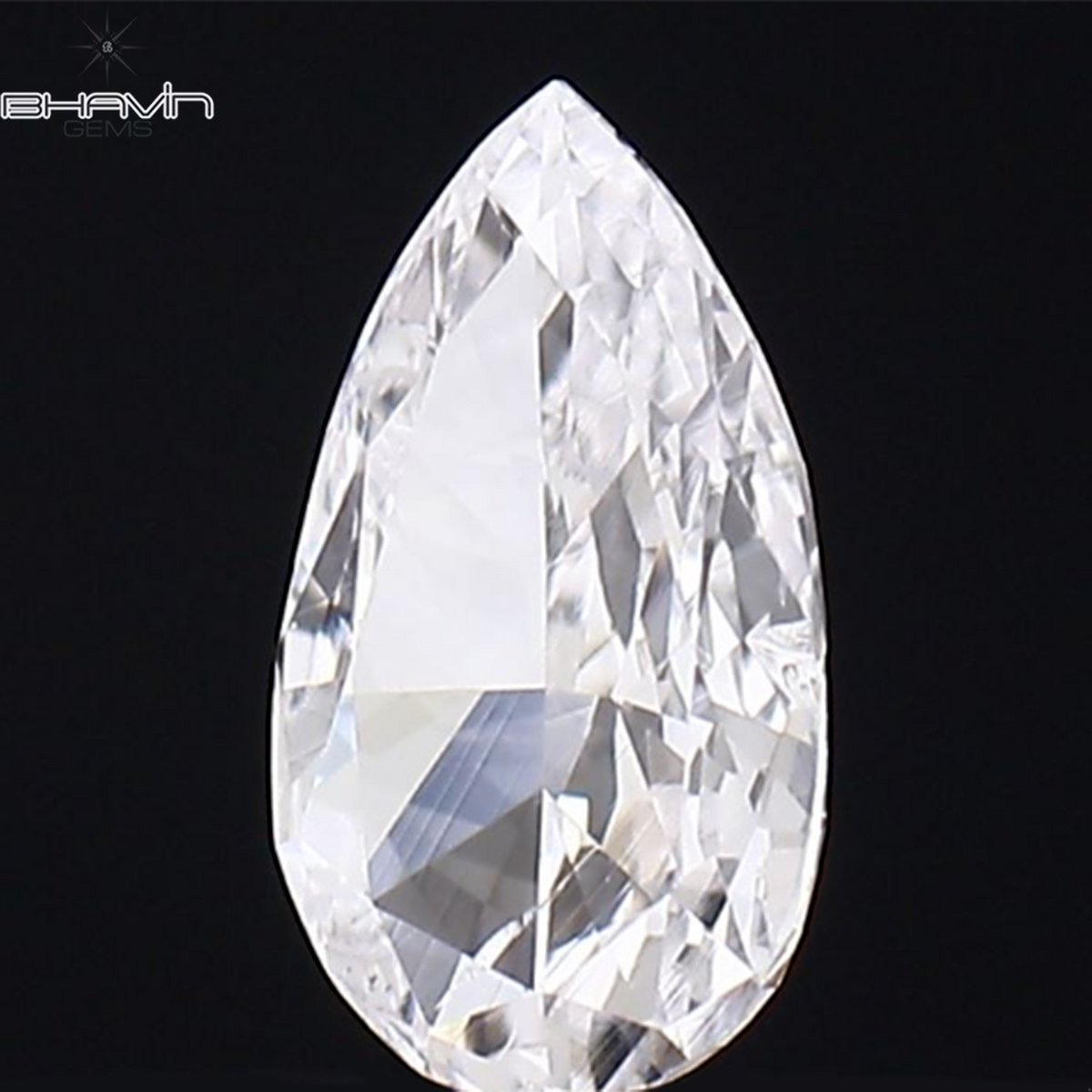 0.12 CT Natural Pear Diamond White Color Clarity SI1 (4.85 MM)