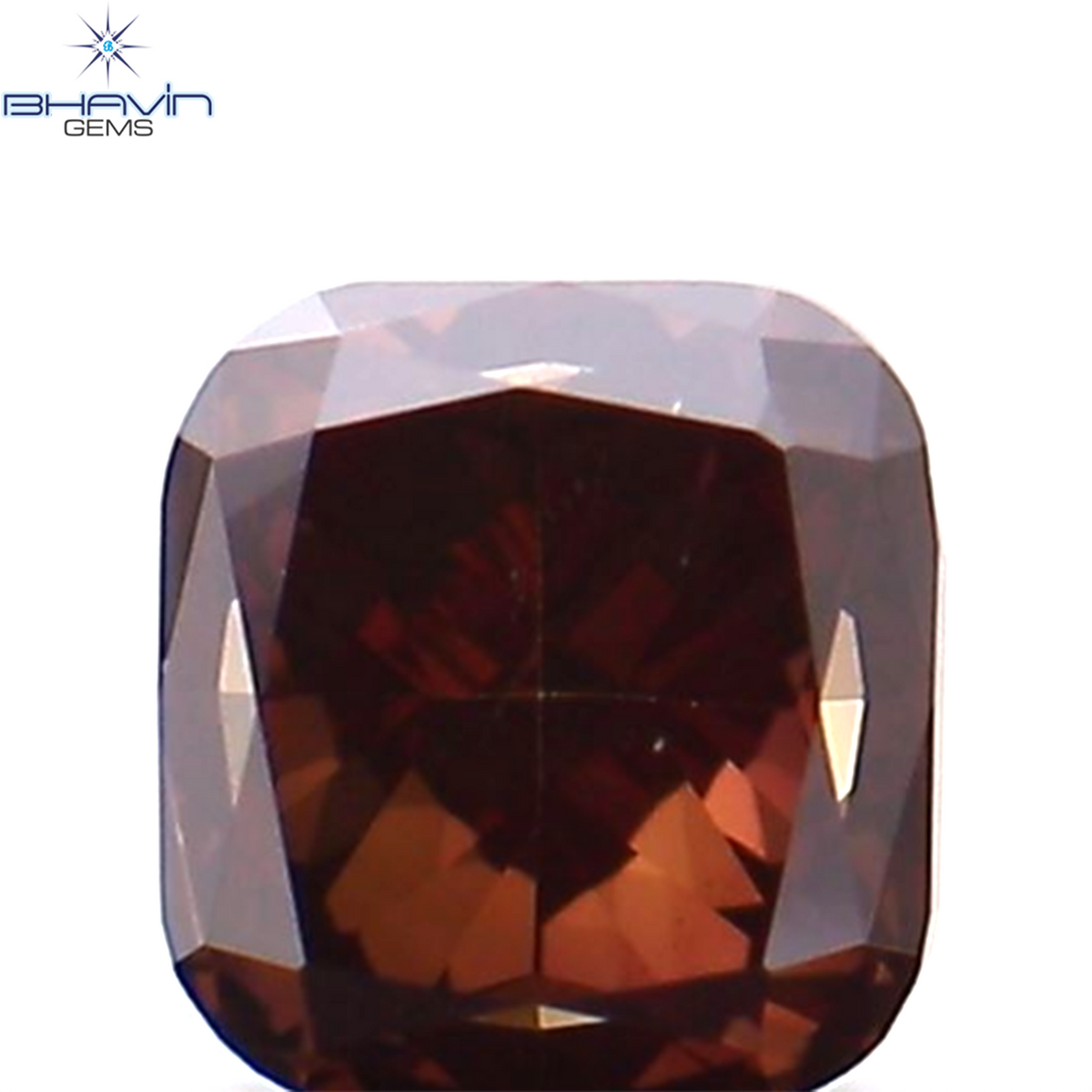 0.25 CT クッション シェイプ ナチュラル ルース ダイヤモンド 強化ピンク色 VS1 クラリティ (3.24 MM)