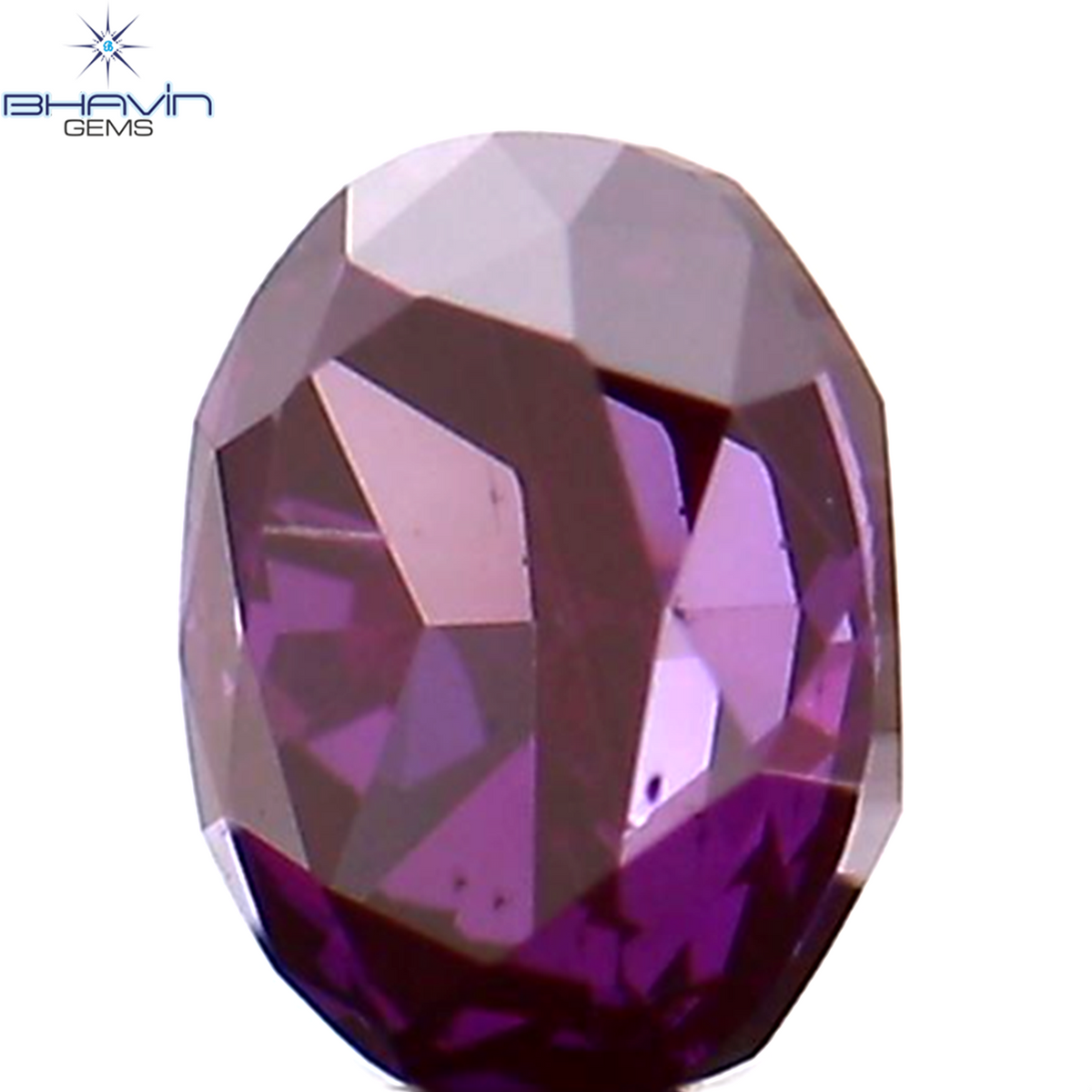 0.12 CT オーバルシェイプ ナチュラル ダイヤモンド ピンク色 VS1 クラリティ (3.18 MM)