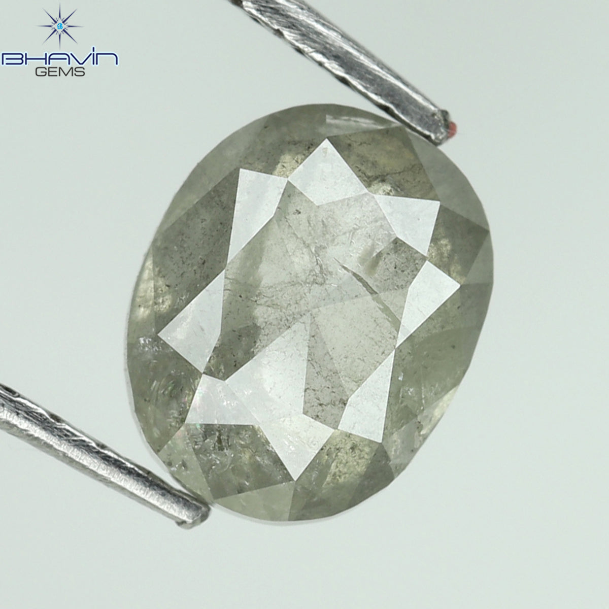1.27 CT オーバルシェイプ ナチュラル ルース ダイヤモンド ホワイト ミルキー カラー I3 クラリティ (7.09 MM)