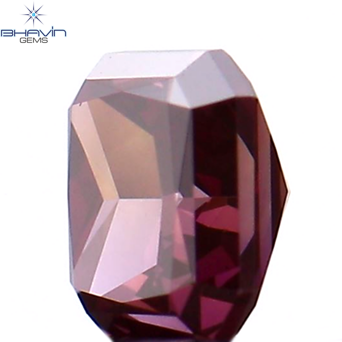0.27 CT Natural Radiant Diamond Enhanced Pink Color Clarity VS1 (3.68 MM)